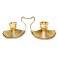 24ct Gold Plated Candle Stand Set