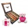 Terrific Exultant Box with cute pink Teddy