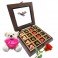 Twinkling Hearts Chocolates with Rose and Love Teddy