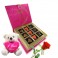 Admirers Surprise with Rose and Love Teddy