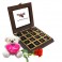 Lovable Chocolate Collection with Rose and Love Teddy