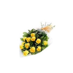 12 Yellow Rose Bunch