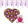 Heart Shape Chocolates With Holding Heart Teddy