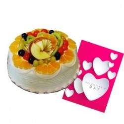 Fruity Valentine Cake