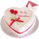Valentine Vanilla  Cake