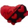 Red and Black Heart Pillow