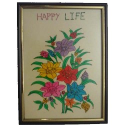 Floral wall hanging