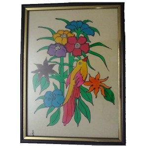 Bird n  Floral wall hanging