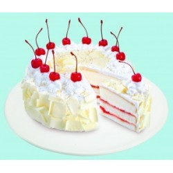 White Forest Cake - 1 kg (K.R.Bakes)