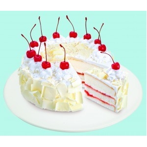 White Forest Cake - 1 kg (K.R.Bakes)