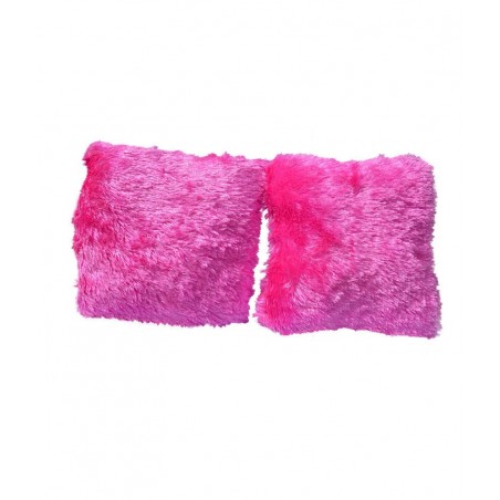 Chunmun fur Pillow Pink colour 2Pc zipped washable