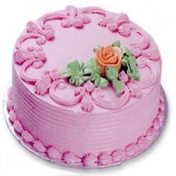 Strawberry Eggless Cake 1 kg (Berry N Blossom)