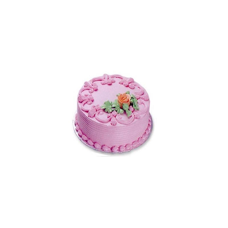 Strawberry Eggless Cake 1 kg (Berry N Blossom)