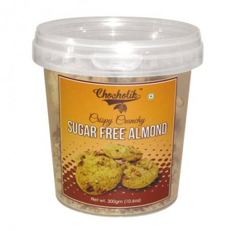 Sugar Free Almond 300gm - Chocholik Cookies