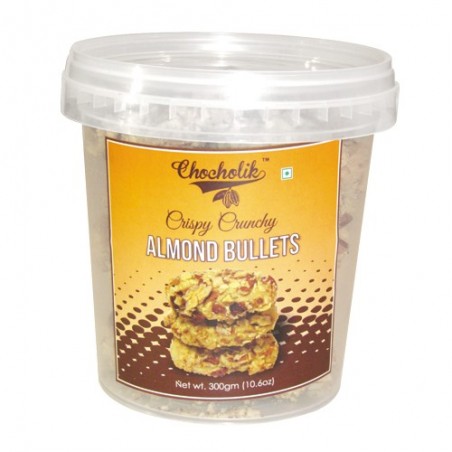 Almond Bullets Cookies 300gm - Chocholik Cookies