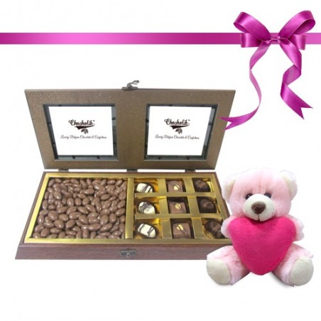Tempting Chocolate Box with Milk Nutties with Combo - Chocholik Belgium Gifts
