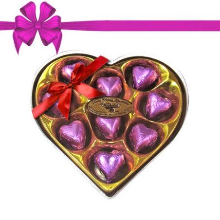 Chocholik's Classic Heart Shape Nicely Decorated Chocolates