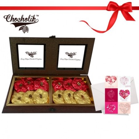 Love & Happiness  12pc Rocks Collection with Card - Chocholik Luxury Chocolates