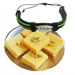 Milk Burfi with friendship band