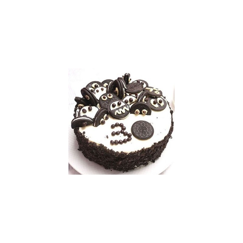 Oreo Design Black Forest Cake  (2 Pounds)