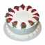 Strawberry Eggless Cake 1 Kg (Cakes & Bakes)