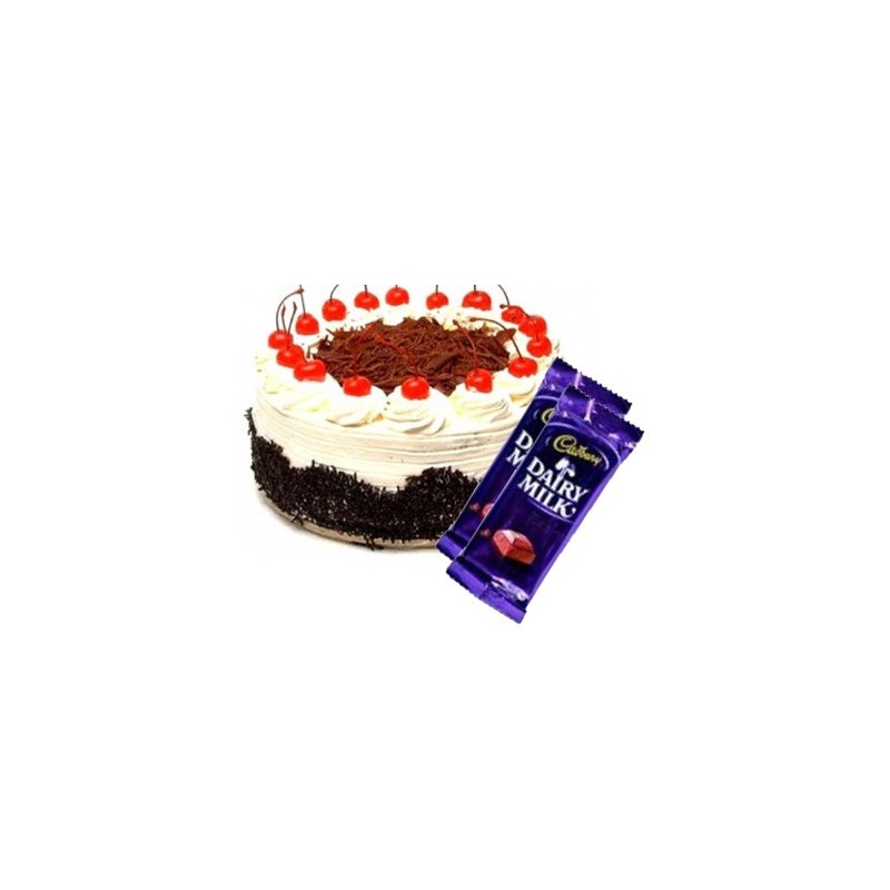 Blackforest Cake n Dairy milk combo