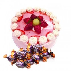 Strawberry Cake n  25 eclairs combo2