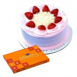 Strawberry Cake n Celebration combo