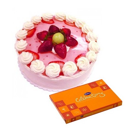 Strawberry Cake n Celebration combo2