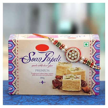 Sonpapdi with Rakhi