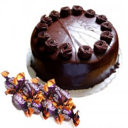 Chocolate Truffle Cake n  25 eclairs combo