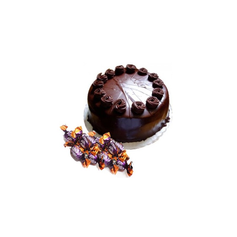 Chocolate Truffle Cake n  25 eclairs combo