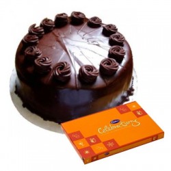 Chocolate Truffle Cake n Celebration combo