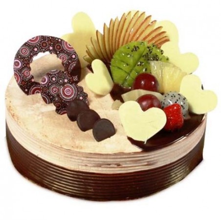 chocolate Heart Fruit cake 1 KG