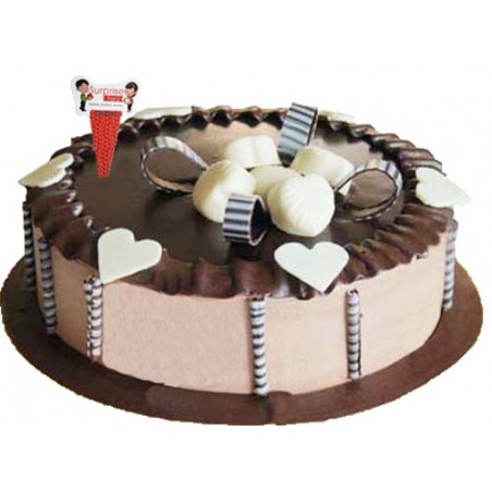 Chocolate with little hearts cake 1Kg
