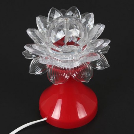 Lotus Disco Rotating Led Bulb With Stand