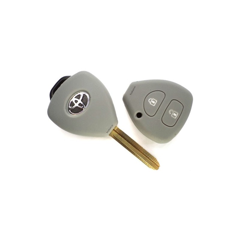 Silicone Key Cover For Toyota Innova Fortuner 2 Button Remote