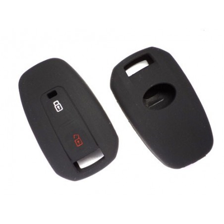 Silicone Key Cover For Tata Vista / Manza/ Indigo 2 Button Remote Key ( Black)