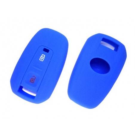 Silicone Key Cover For Tata Vista / Manza/ Indigo 2 Button Remote Key ( Blue)