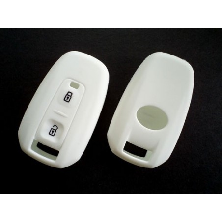 Silicone Key Cover For Tata Vista / Manza/ Indigo 2 Button Remote Key ( White)