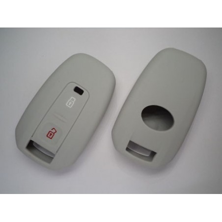 Silicone Key Cover For Tata Vista / Manza/ Indigo 2 Button Remote Key ( Grey)