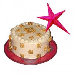 Butter Scotch Cake - 1 kg with a Christmas star