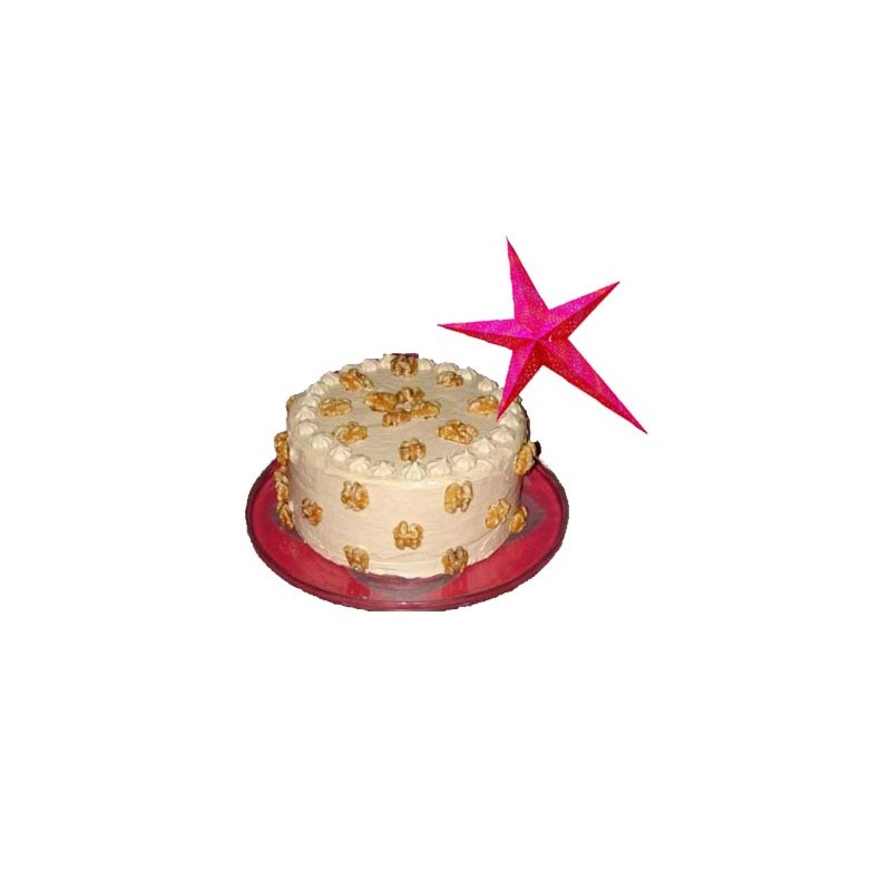 Butter Scotch Cake - 1 kg with a Christmas star