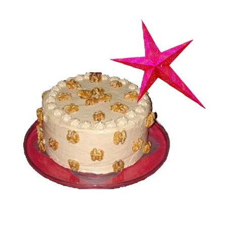 Butter Scotch Cake - 1 kg with a Christmas star