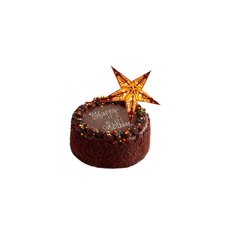 Chocolate Cake - 1kg with a Christmas star