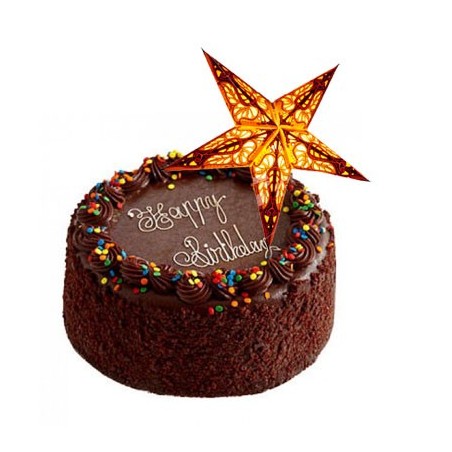 Chocolate Cake - 1kg with a Christmas star