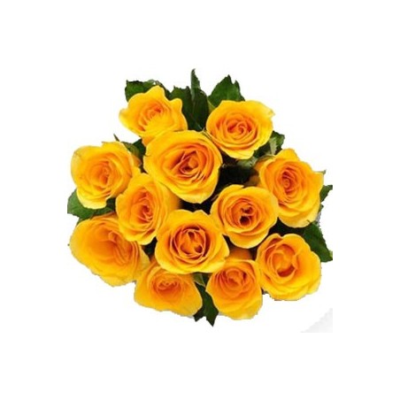 12 Yellow Roses Bunch